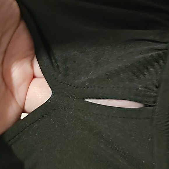 ANRABESS DeepV Neck Short Sleeve NWT Pleated High Waist Slit Maxi Dress Party S - Picture 11 of 16